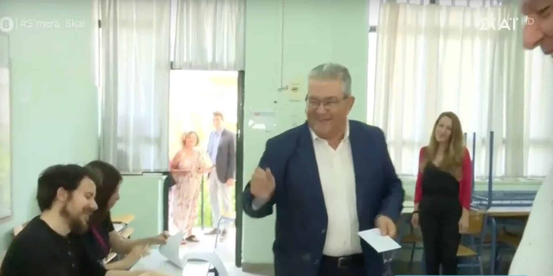 Ψήφισε ο Δημήτρης Κουτσούμπας