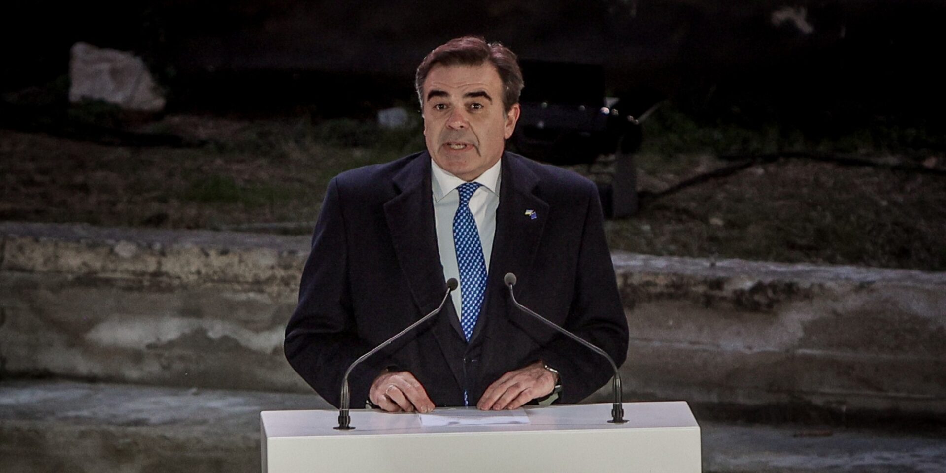Ο αντιπρόεδρος της Ευρωπαϊκής Επιτροπής Μαργαρίτης Σχοινάς