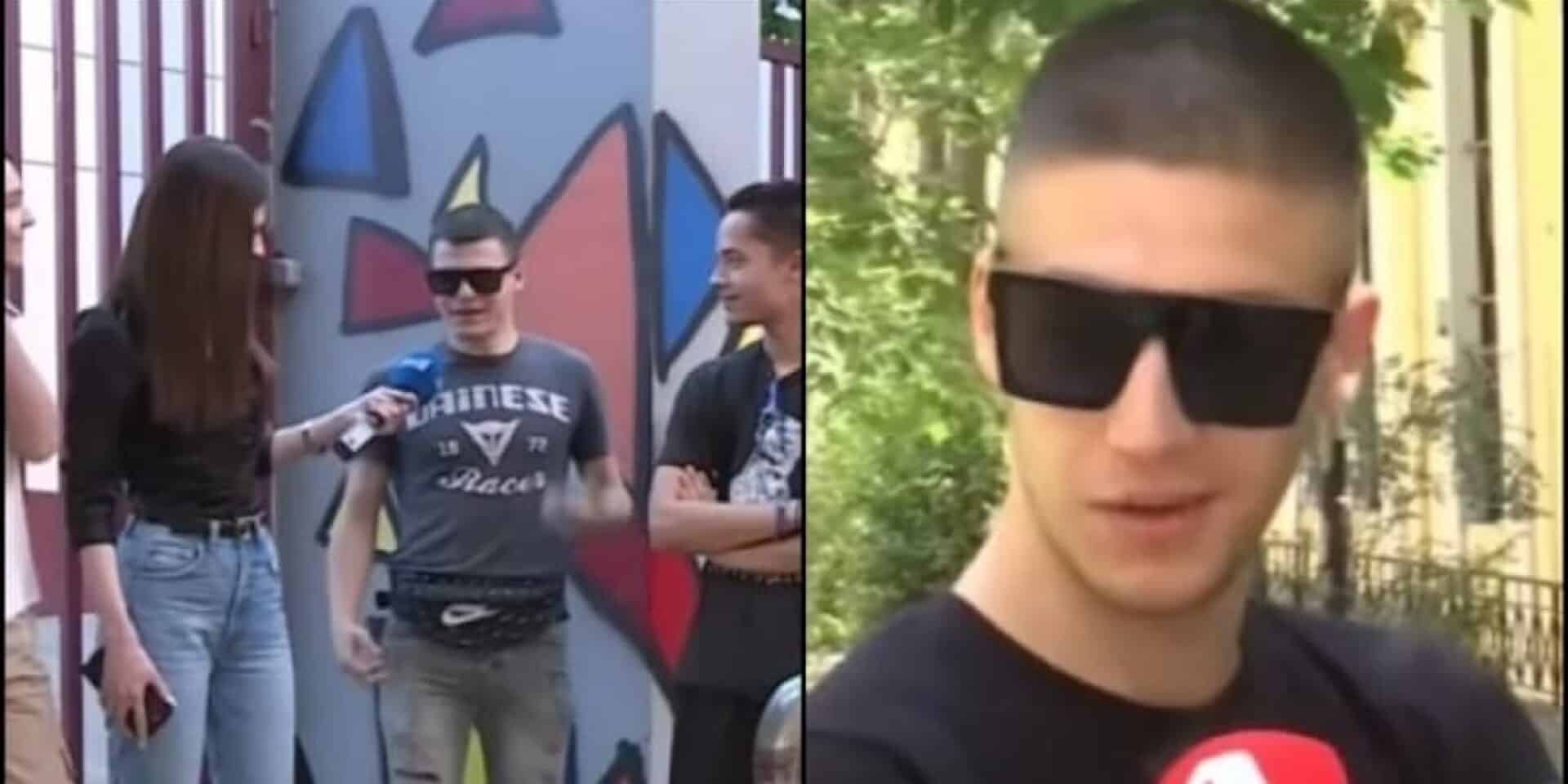 Χαλαρός μαθητής βγήκε στον «αέρα» με γυαλί τράπερ