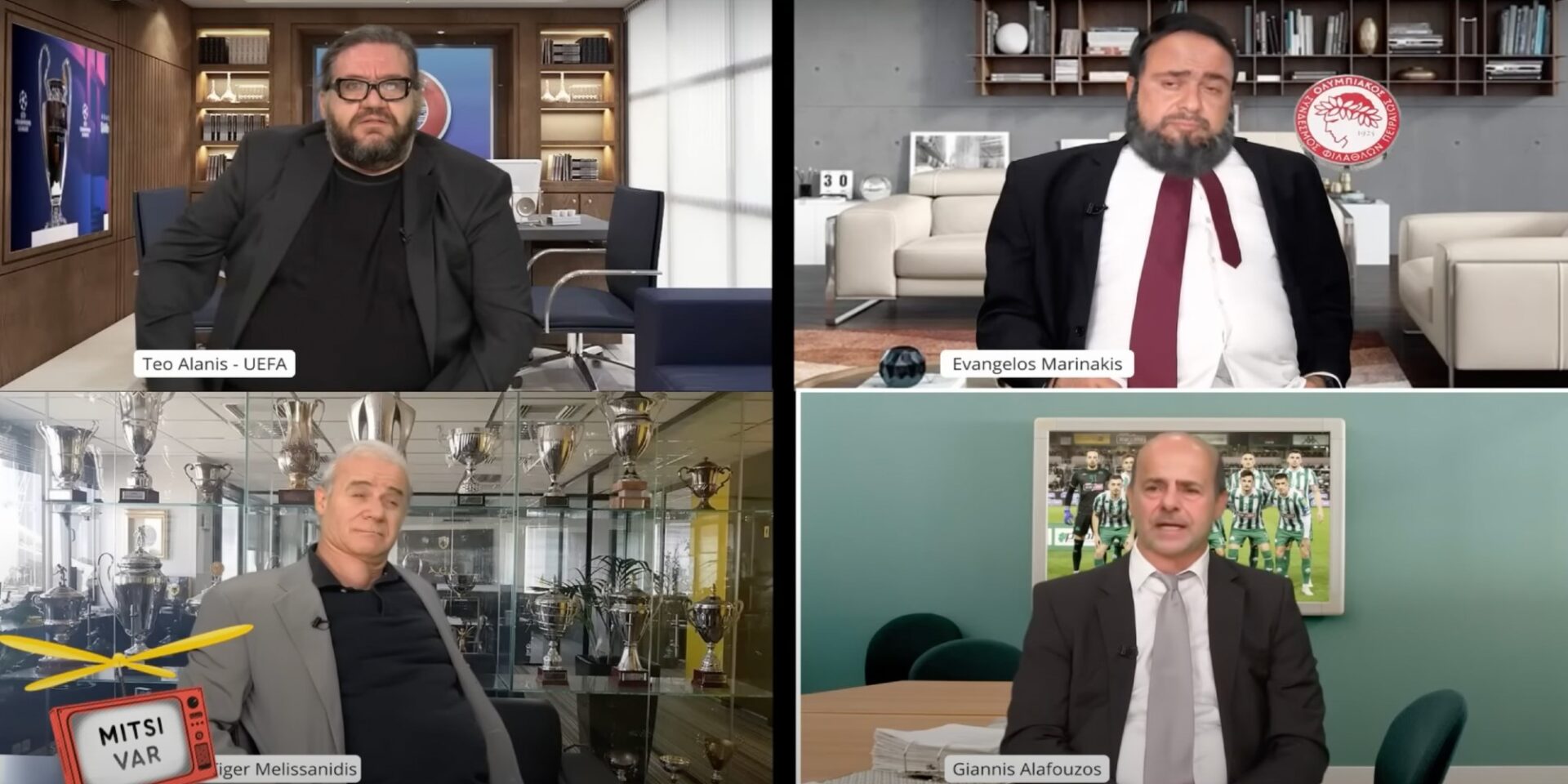 Mitsi VAR: Η ανατρεπτική τηλεδιάσκεψη Μαρινάκη, Μελισσανίδη, Αλαφούζου για τον τελικό κυπέλλου