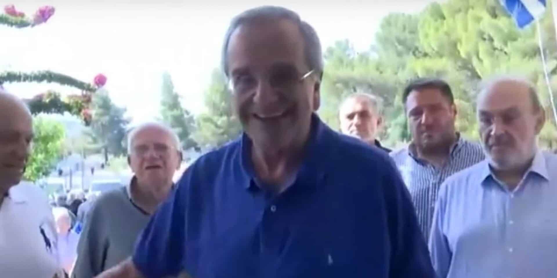 Ο Αντώνης Σαμαράς ψήφισε στην Πύλο