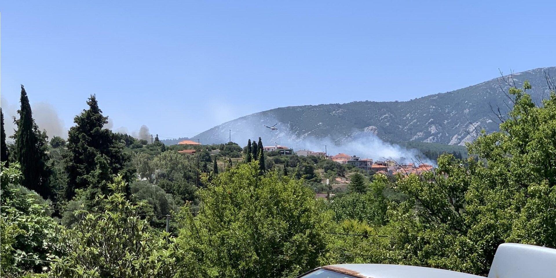 Η φωτιά στους Μυτηλινιούς Σάμου