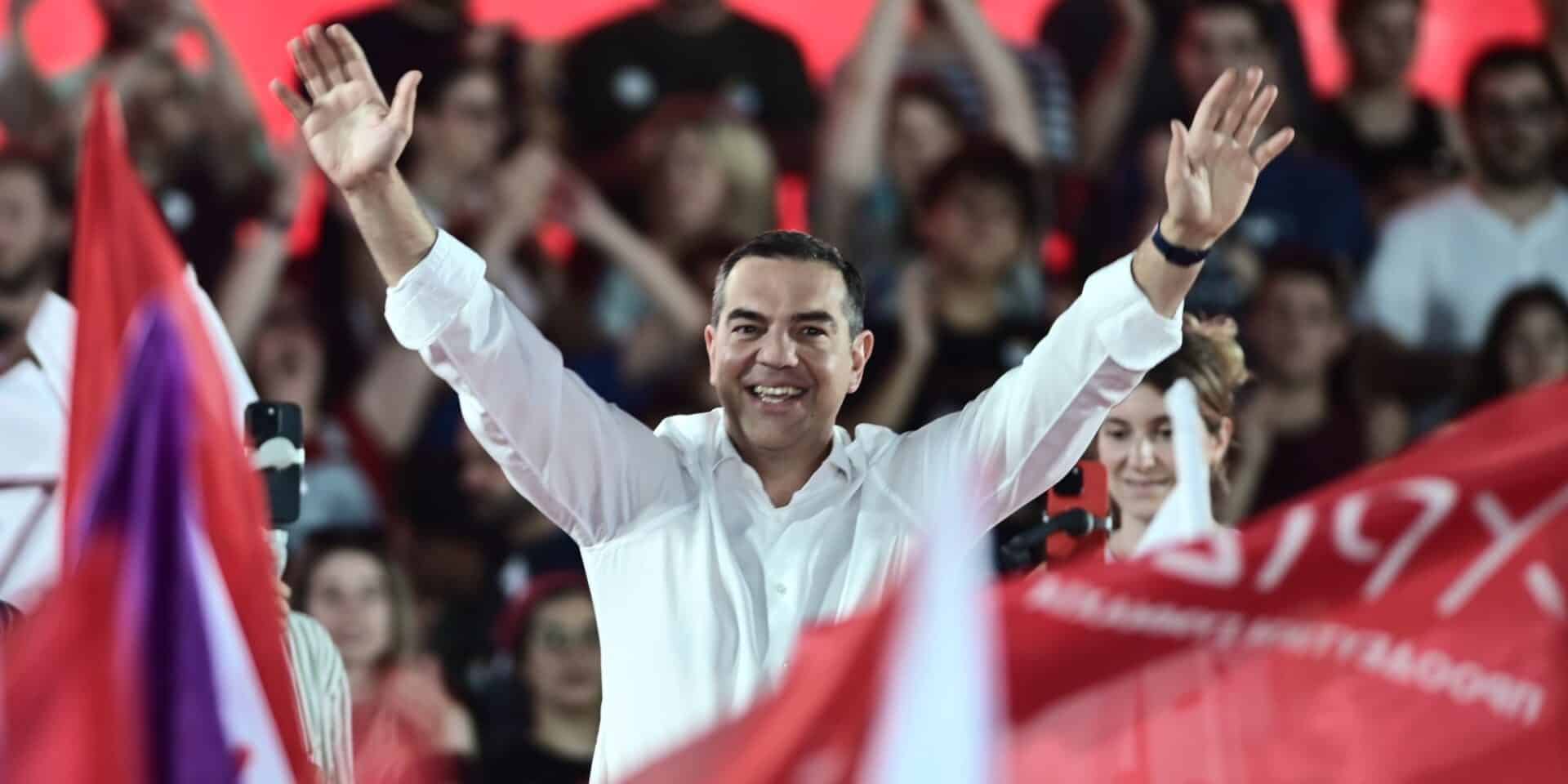 Ο Αλέξης Τσίπρας στην Πλατεία Συντάγματος