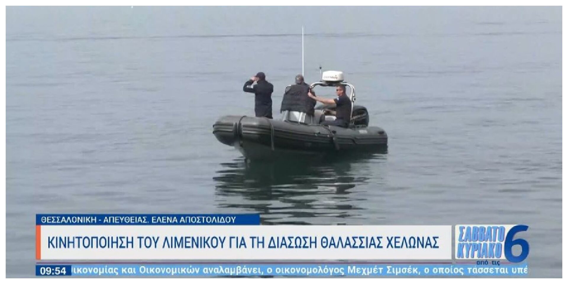 Διάσωση θαλάσσιας χελώνας