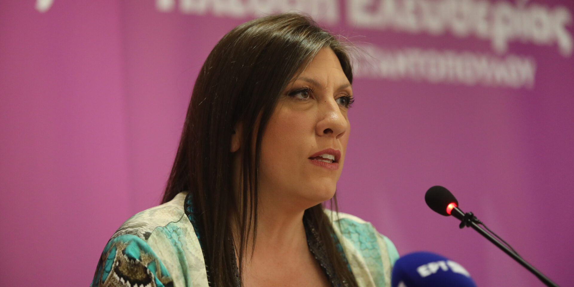 Η Ζωή Κωνσταντοπούλου, πρόεδρος του κόμματος «Πλεύση Ελευθερίας»