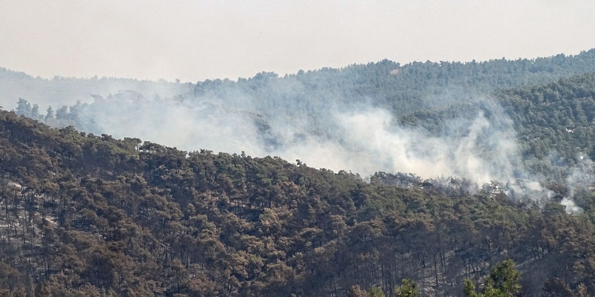 Εικόνα από τη φωτιά στη Ρόδο