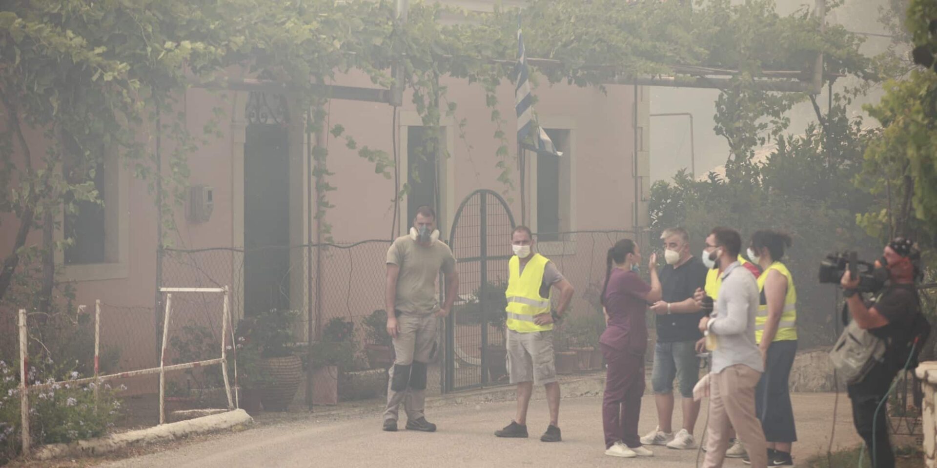 Εικόνα από τη φωτιά στην Κέρκυρα