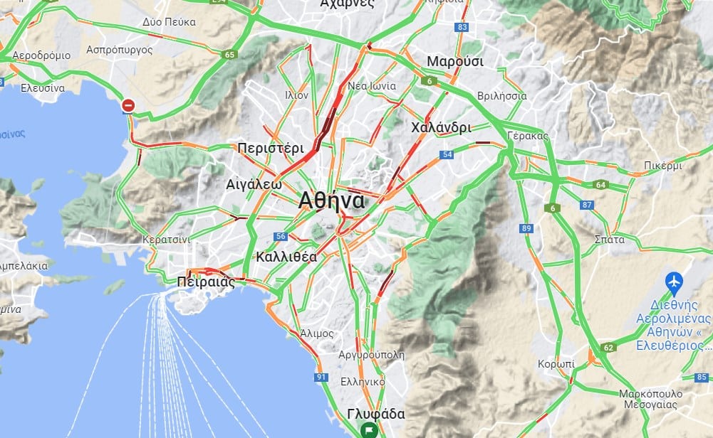 Kinisi 19 7 23 - Κίνηση τώρα: Μποτιλιάρισμα στον Κηφισό, ανοιχτή η Εθνική Οδός Αθηνών-Κορίνθου και στα δύο ρεύματα - Δείτε live τον χάρτη