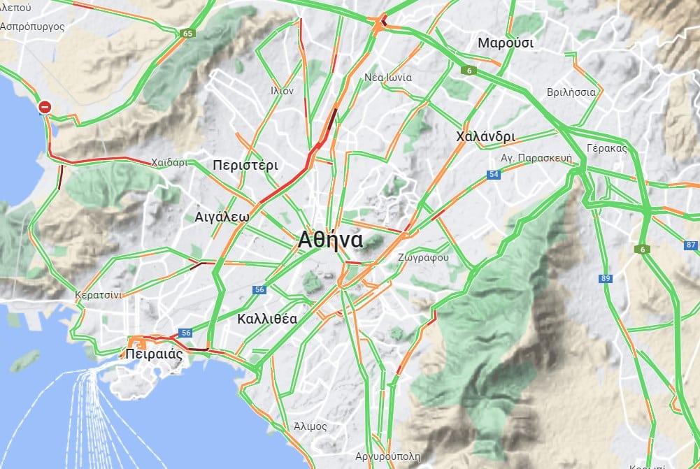 Kinisi 21 7 23 - Κίνηση τώρα: Καθυστερήσεις σε Κηφισό και στο κέντρο της Αθήνας - Δείτε live τον χάρτη