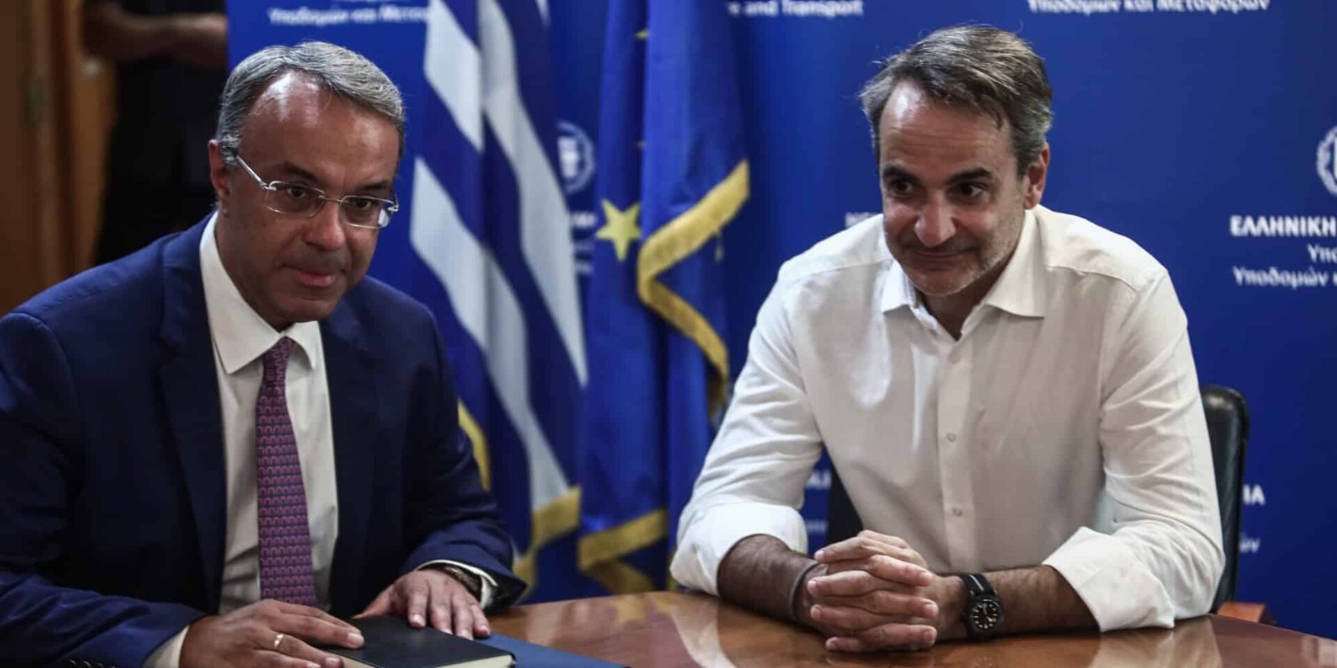 Ο Κυριάκος Μητσοτάκης επισκέφτηκε το υπουργείο Μεταφορών και Υποδομών