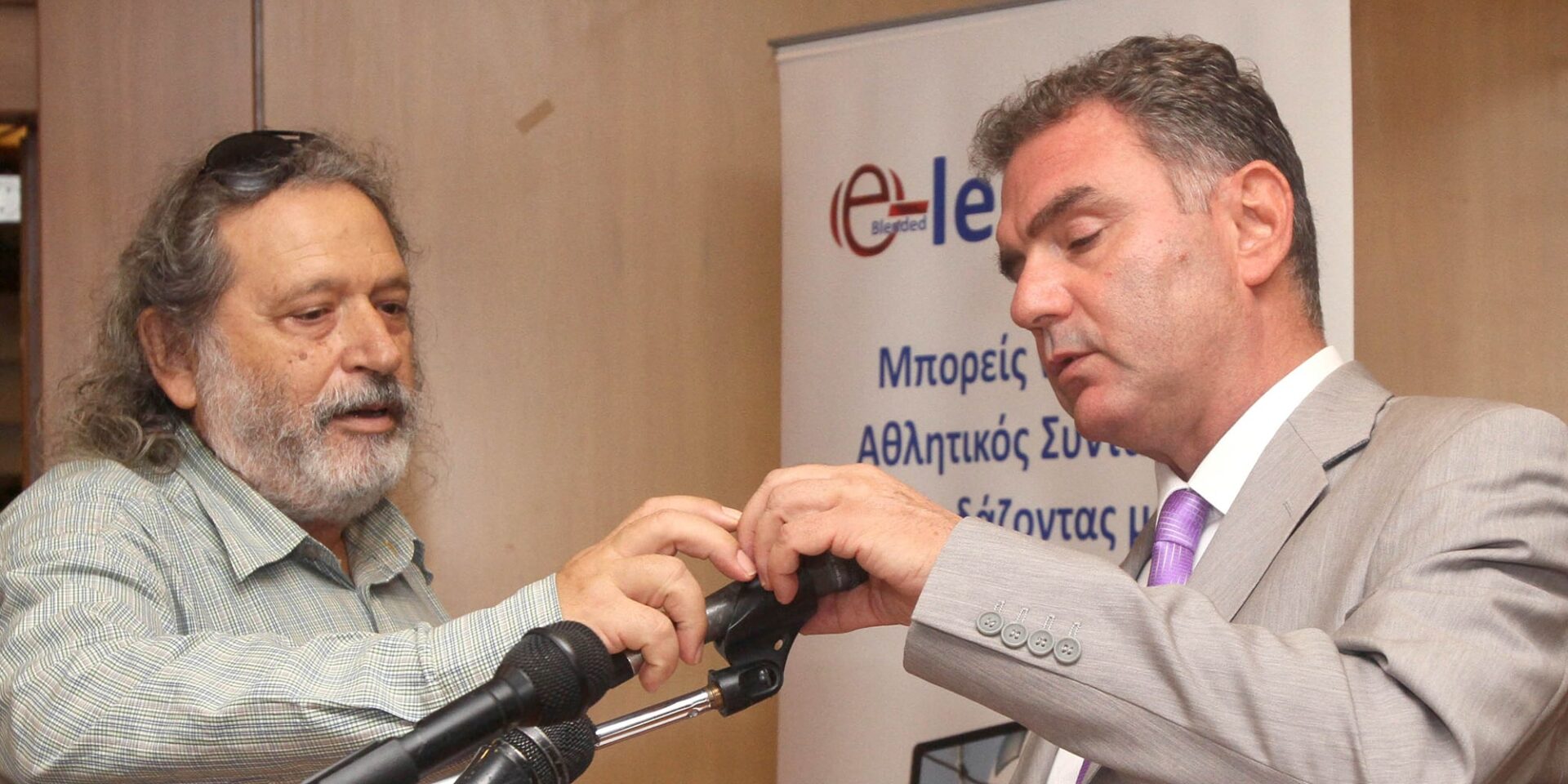 Ο Γιώργος Αντωνακάκης με τον Χρήστο Σωτηρακόπουλο