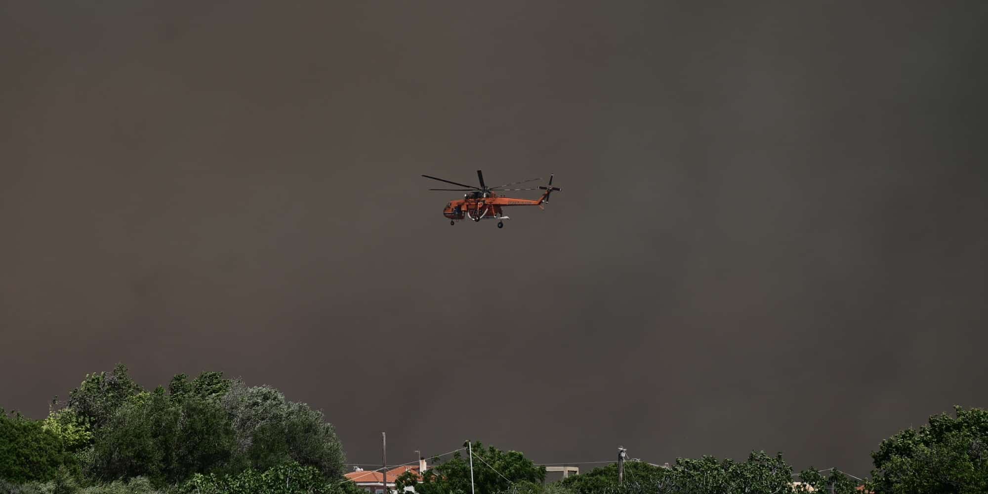 Εικόνα από τη φωτιά στον Νέο Κουβαρά