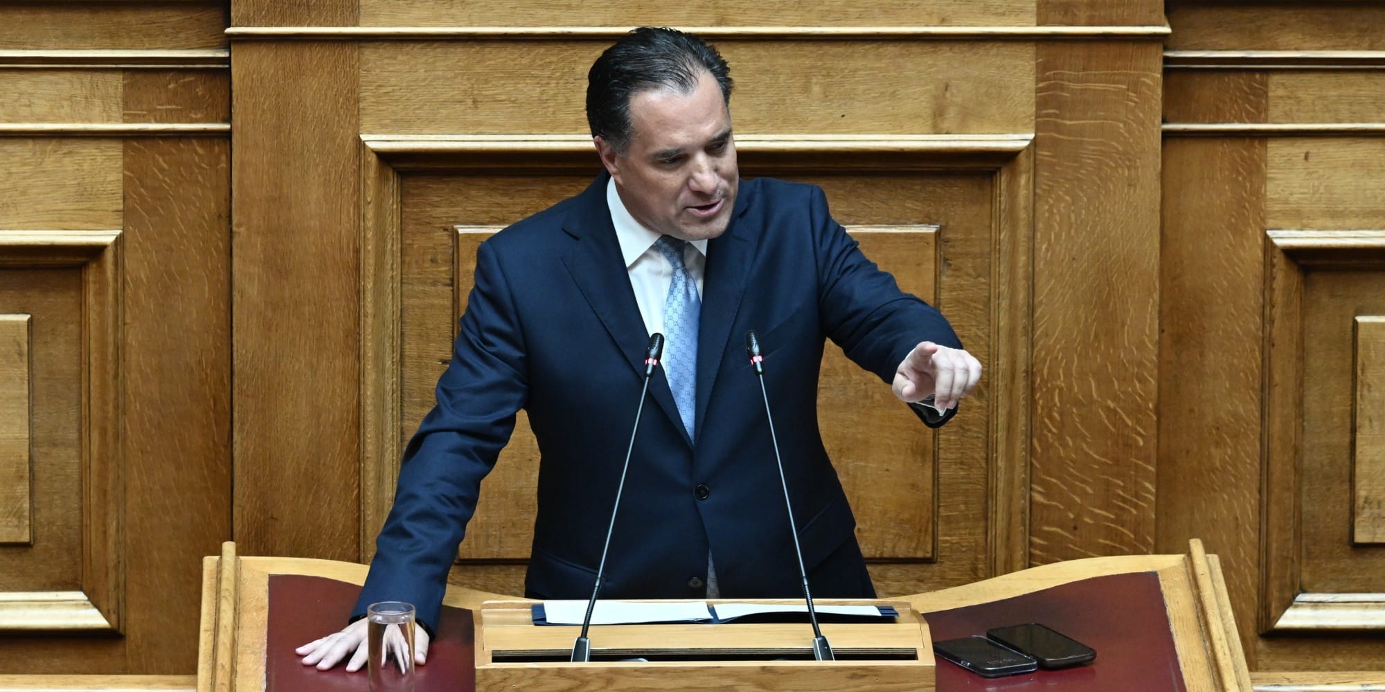 Ο υπουργός Εργασίας και Κοινωνικής Ασφάλισης Άδωνις Γεωργιάδης