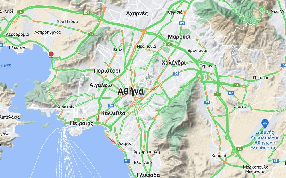kinisi 26 7 2023 - Κίνηση τώρα: Αγωγός έσπασε στο Παλαιό Φάληρο στο ρεύμα προς Πειραιά, πού έχει μποτιλιάρισμα - Δείτε live τον χάρτη