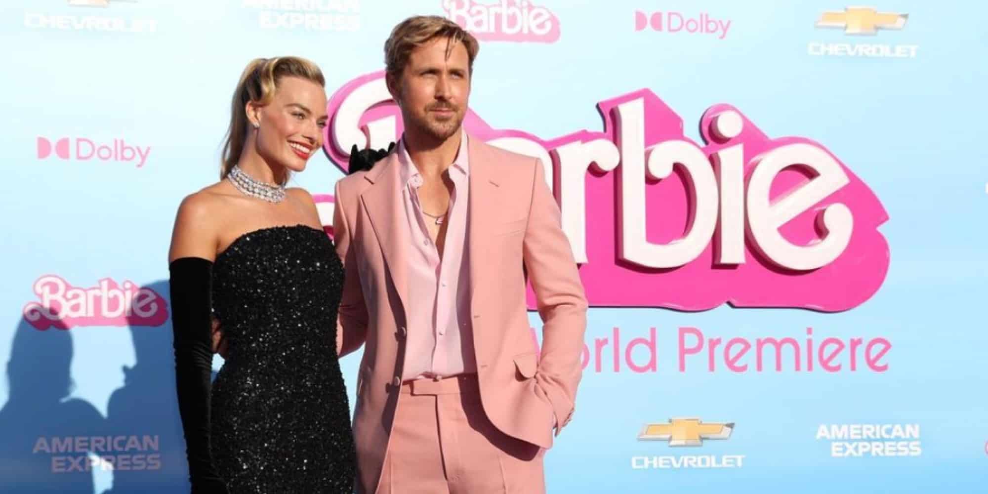 Η Μάργκοτ Ρόμπι και ο Ράιαν Γκόσλινγκ στην παγκόσμια πρεμιέρα της ταινίας «Barbie»