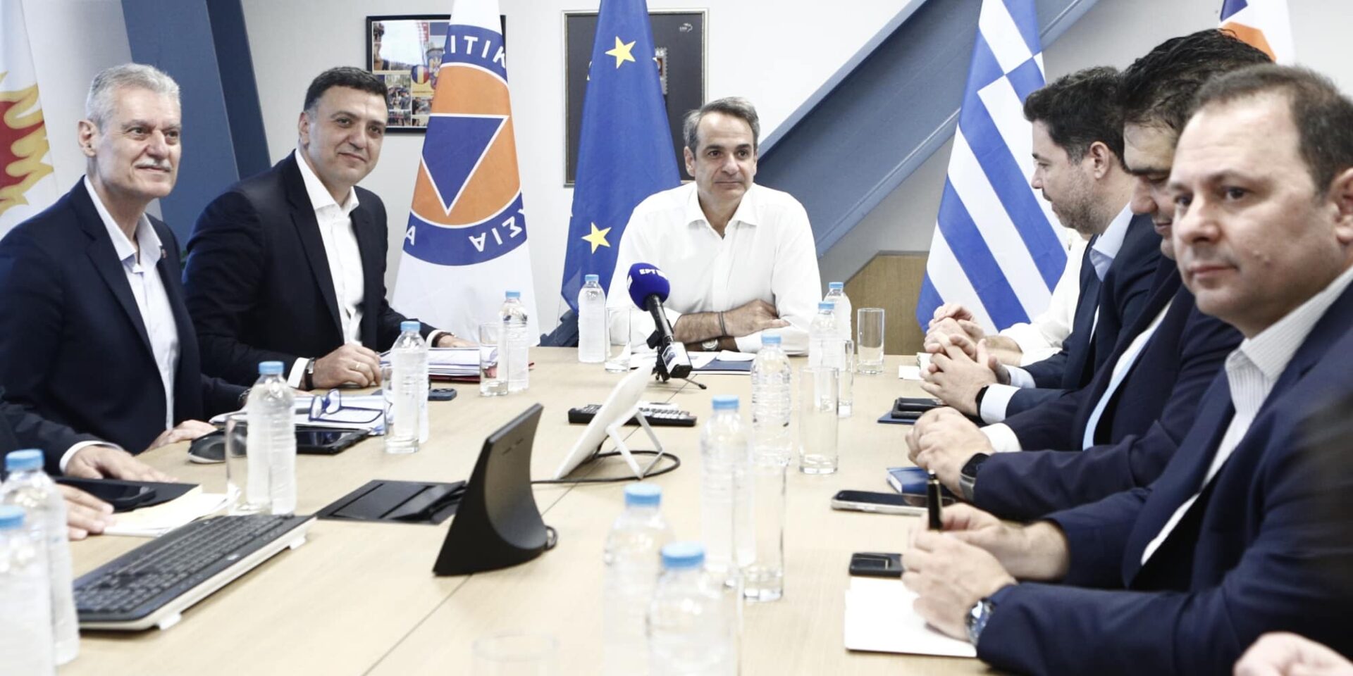 Στο υπουργείο Κλιματικής Κρίσης και Πολιτικής Προστασίας ο Κυριάκος Μητσοτάκης