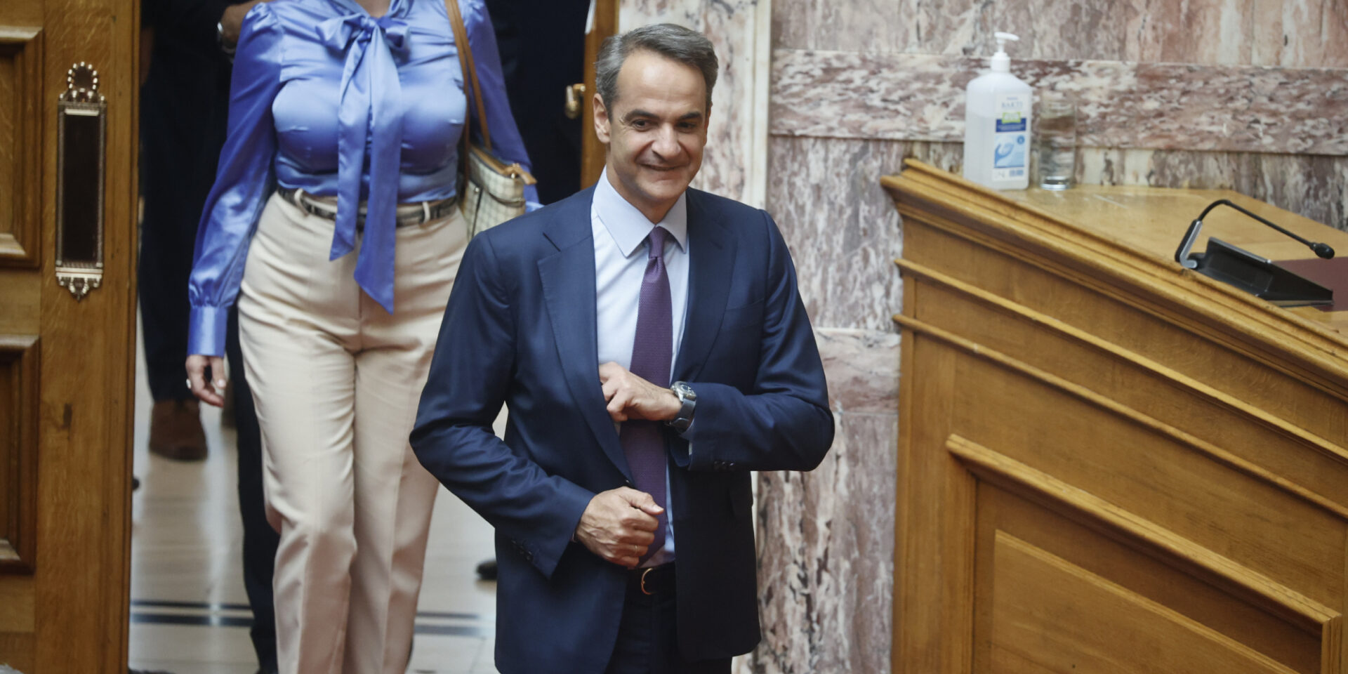 Ο Κυριάκος Μητσοτάκης στη Βουλή