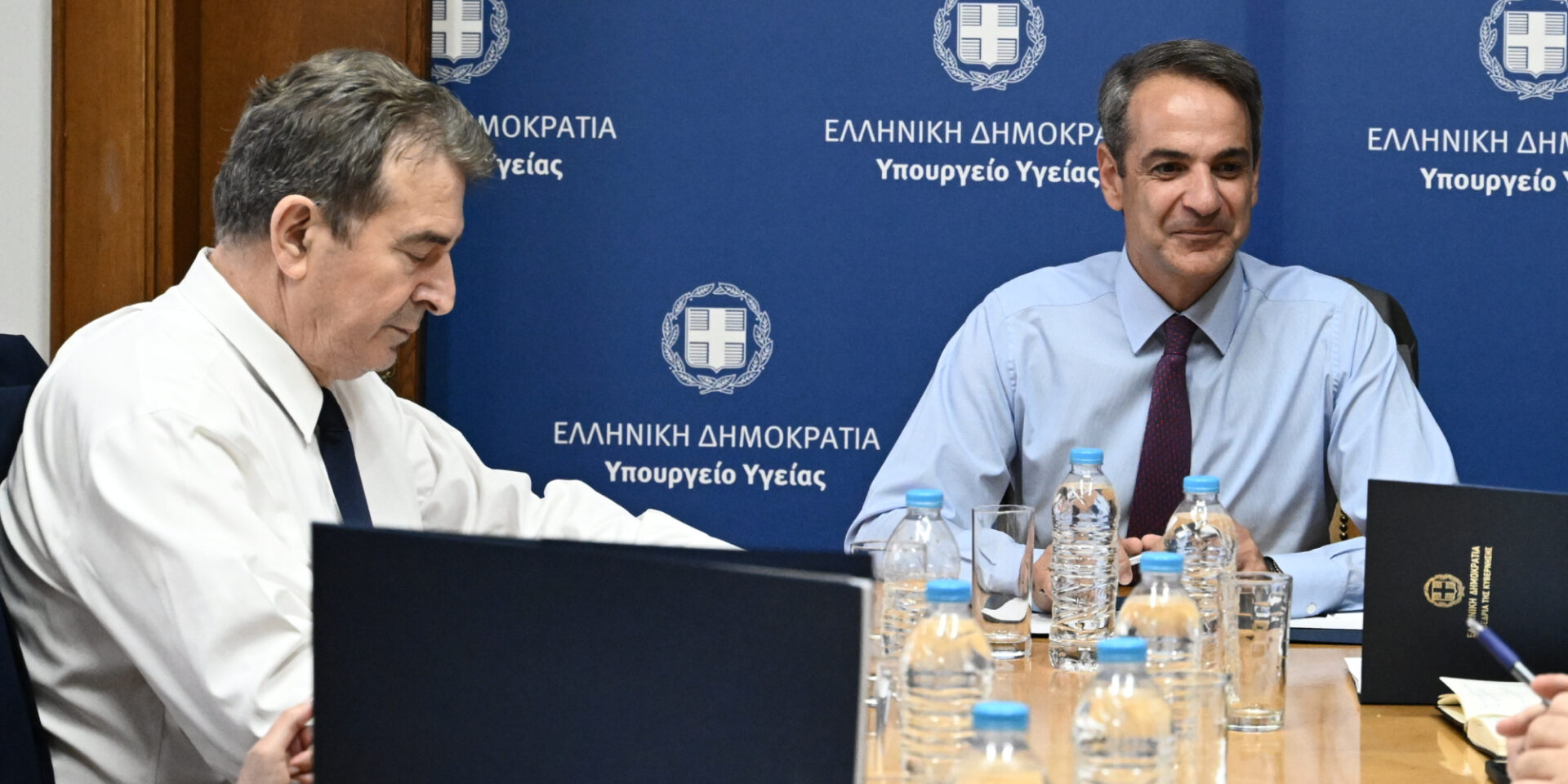 Στο υπουργείο Υγείας ο Κυριάκος Μητσοτάκης