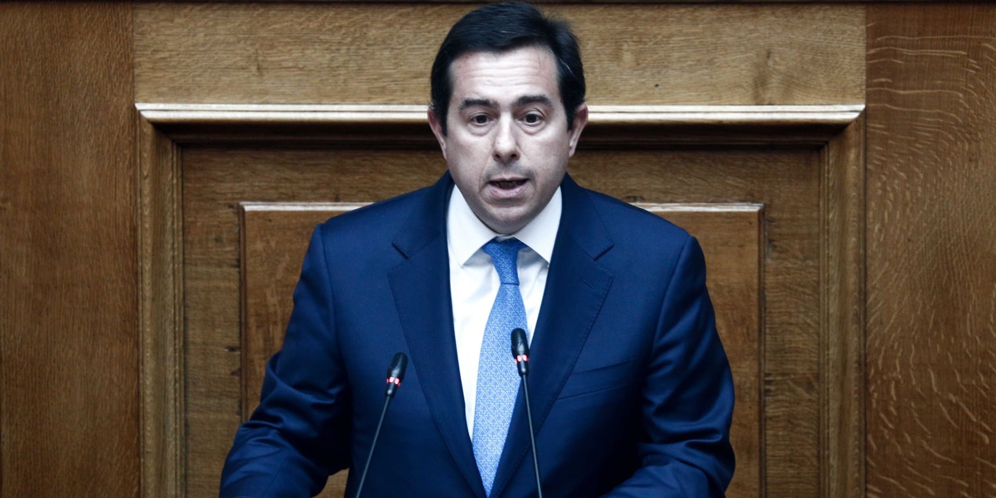 Ο υπουργός Προστασίας του Πολίτη, Νότης Μηταράκης, στη Βουλή