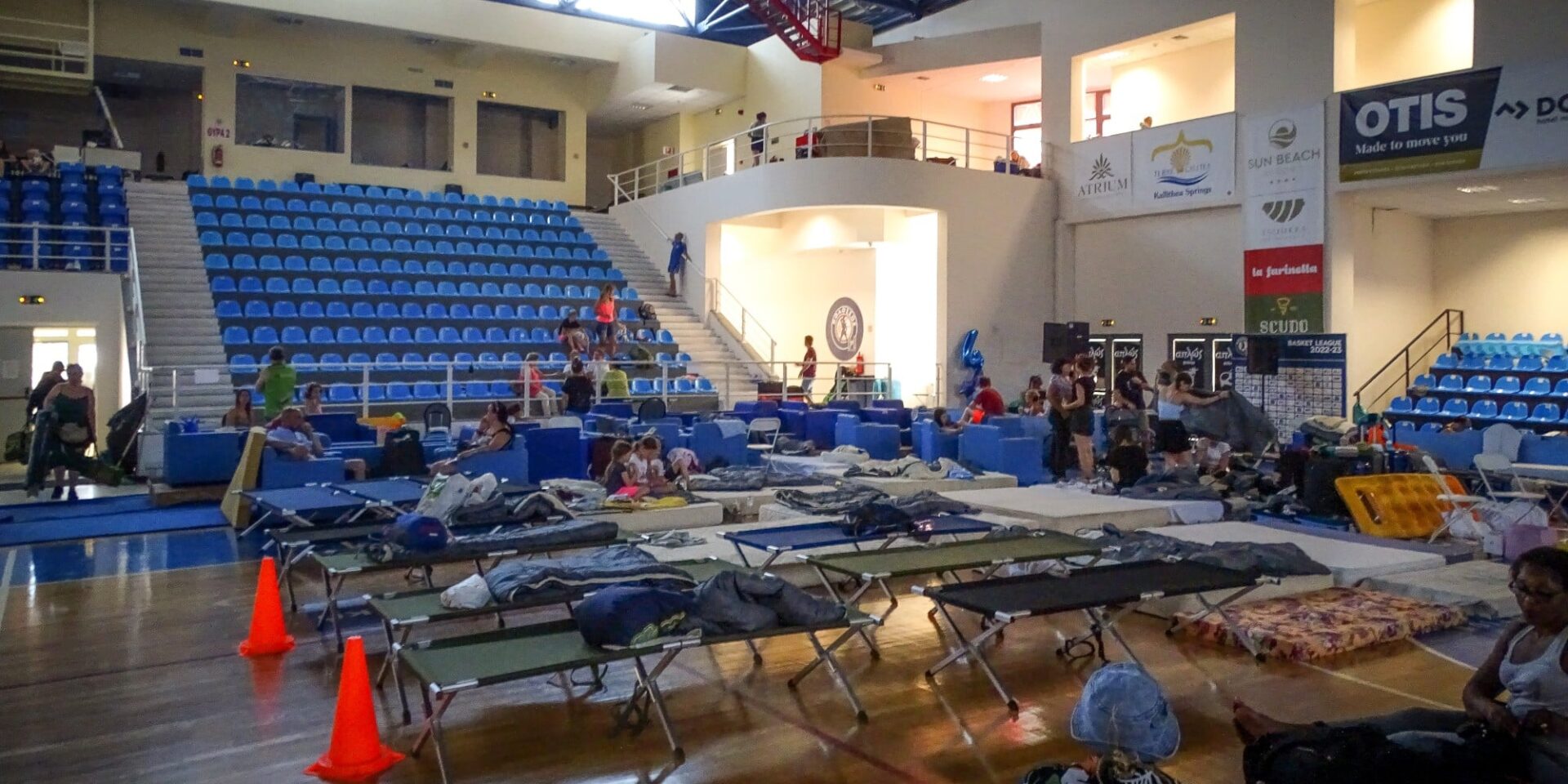 Το σημείο όπου μένουν τουρίστες στη Ρόδο εξαιτίας της φωτιάς