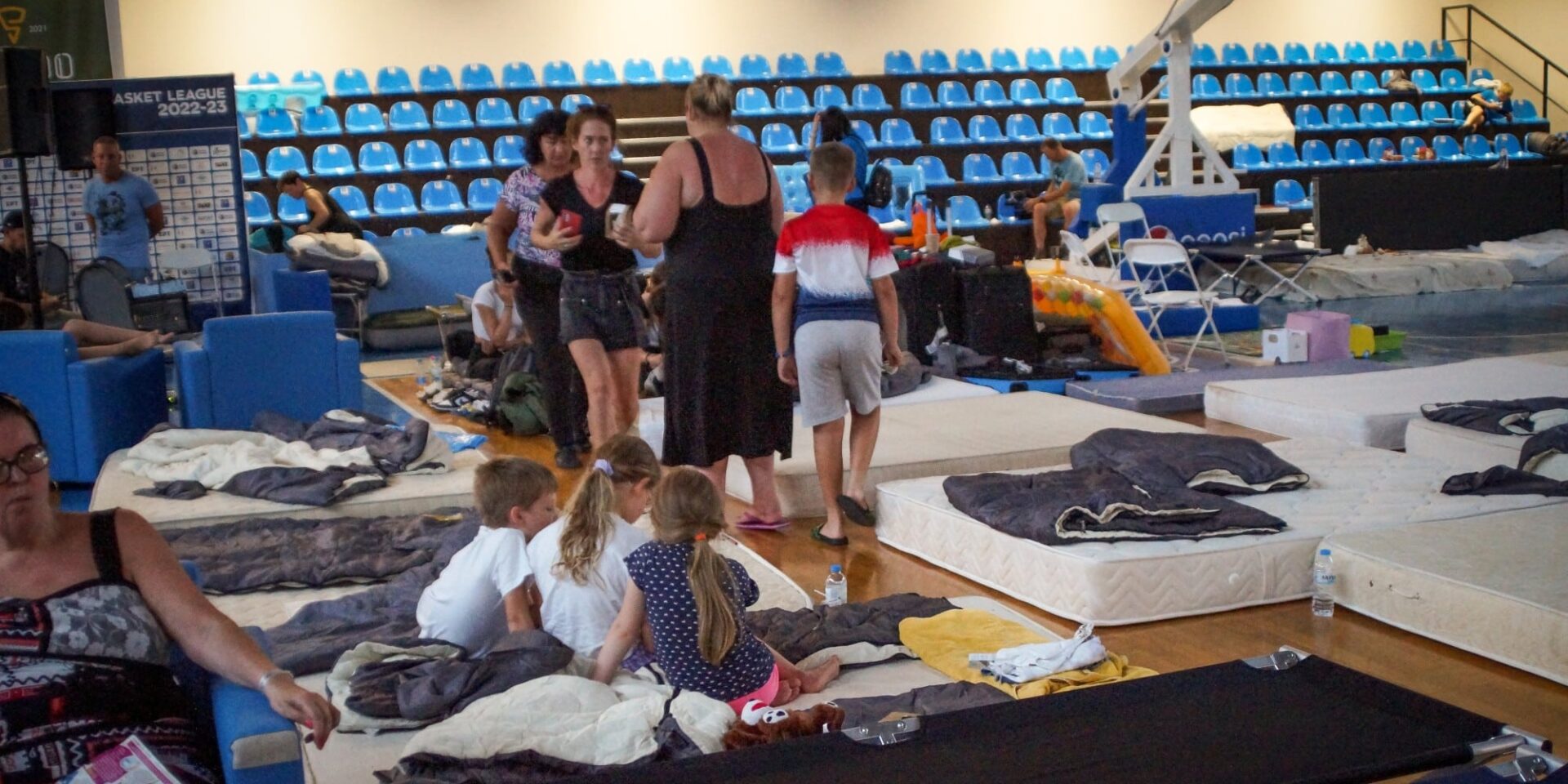 Το σημείο όπου μένουν τουρίστες στη Ρόδο εξαιτίας της φωτιάς