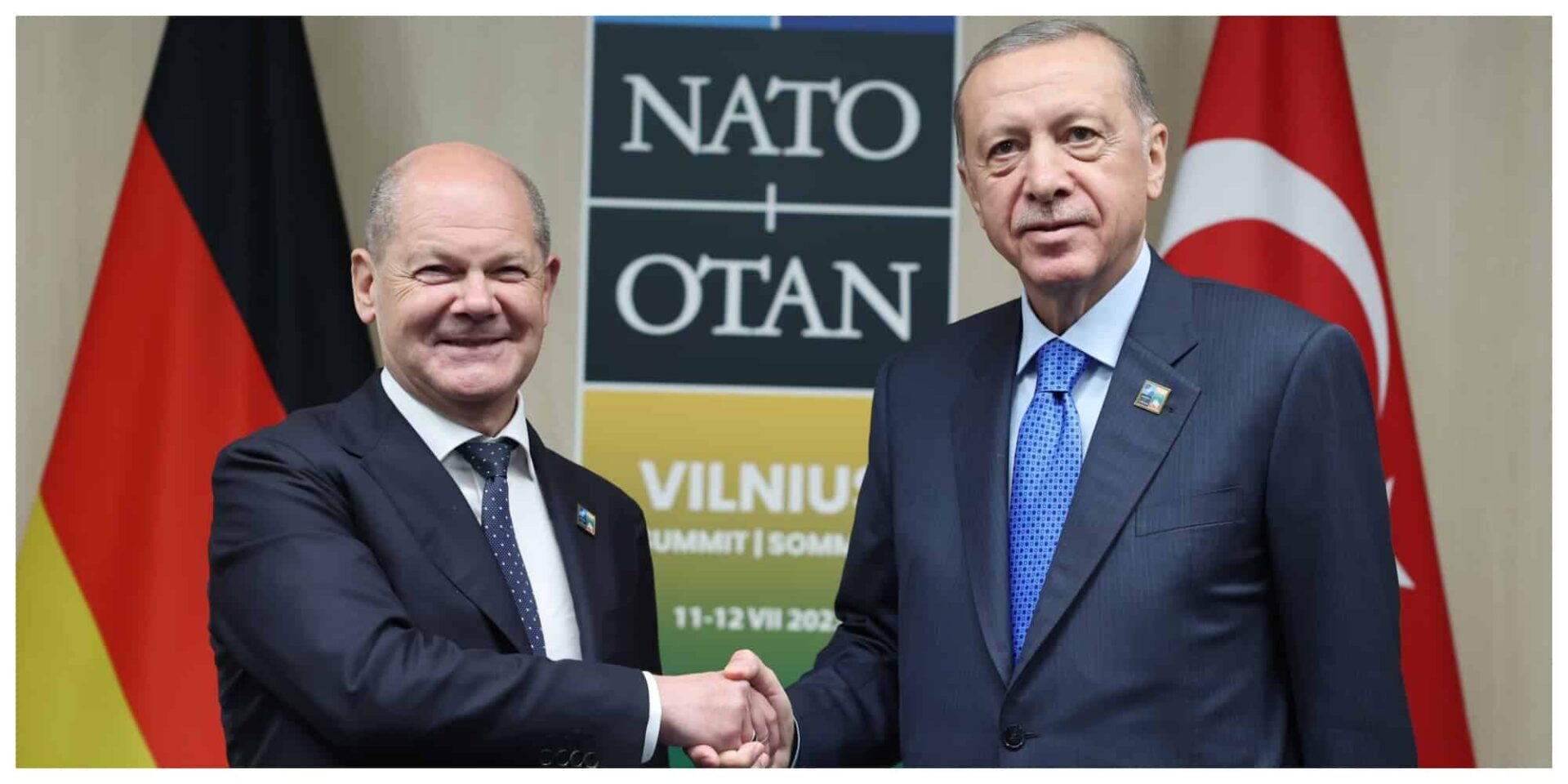 Ο Ολαφ Σόλτς και ο Ρετζέπ Ταγίπ Ερντογάν