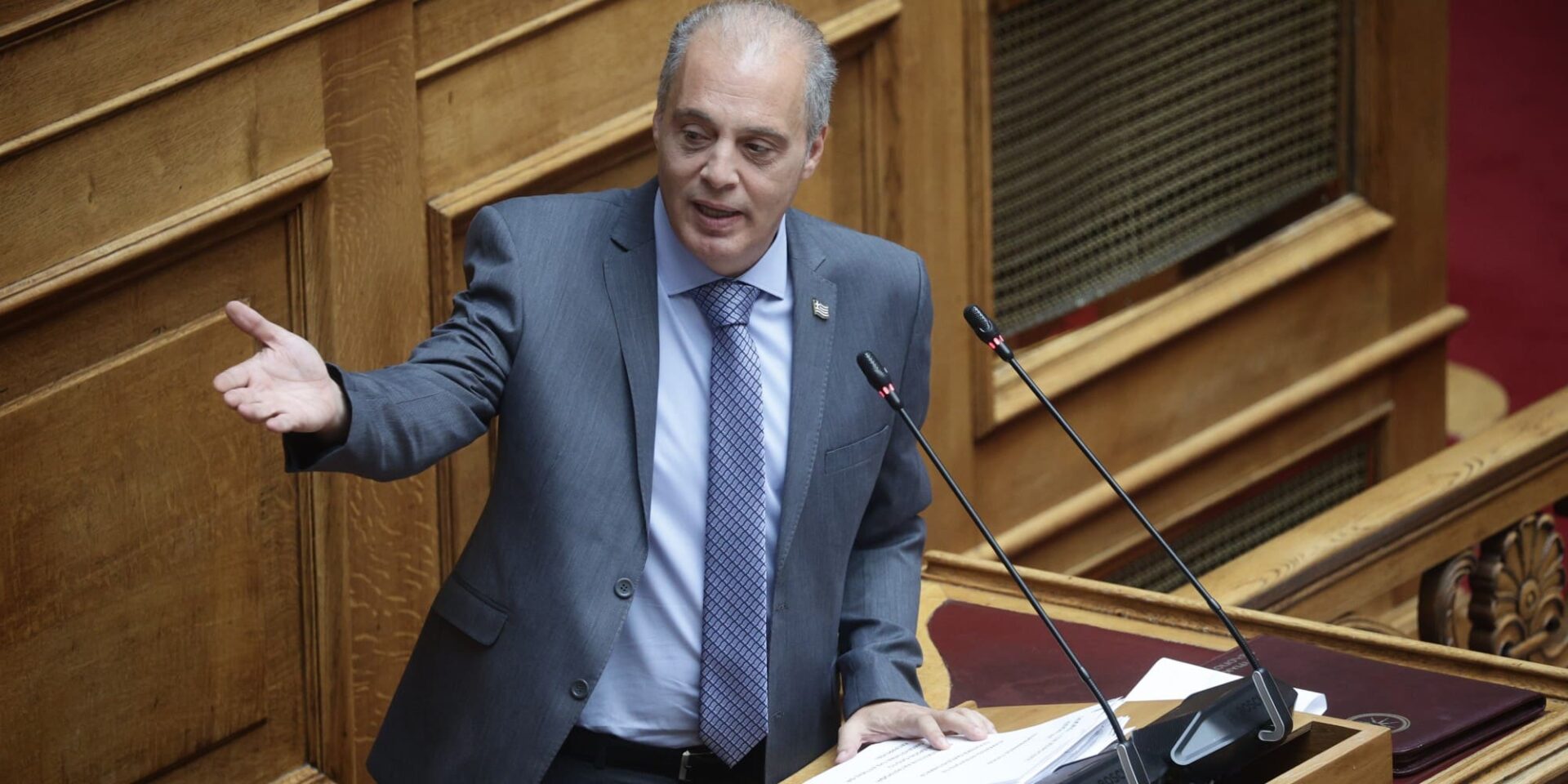 O πρόεδρος της Ελληνικής Λύσης, Κυριάκος Βελόπουλος