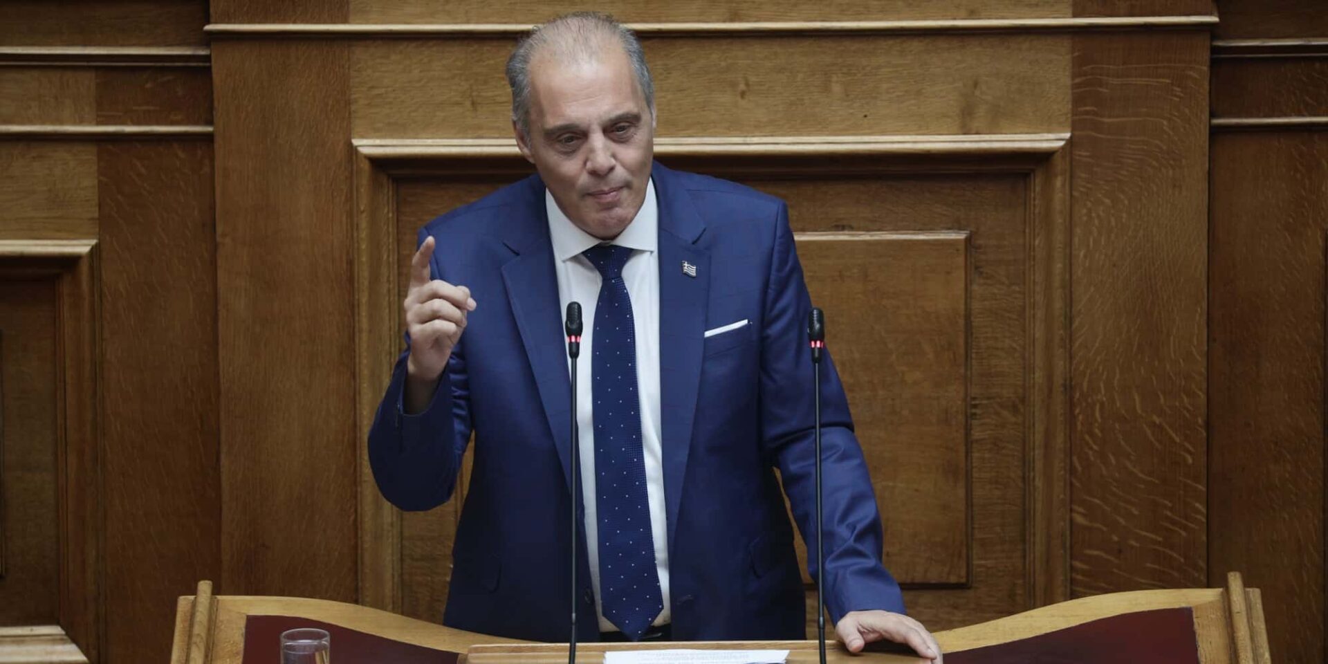 O πρόεδρος της Ελληνικής Λύσης, Κυριάκος Βελόπουλος