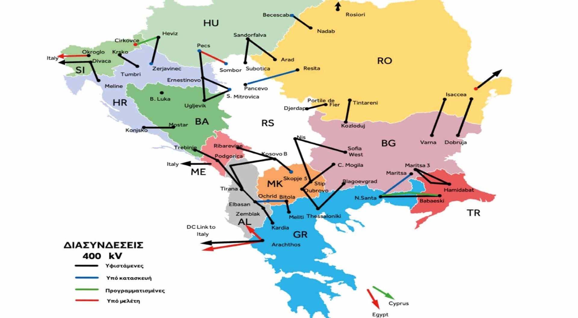 Ο ενεργειακός χάρτης του ΑΔΜΗΕ