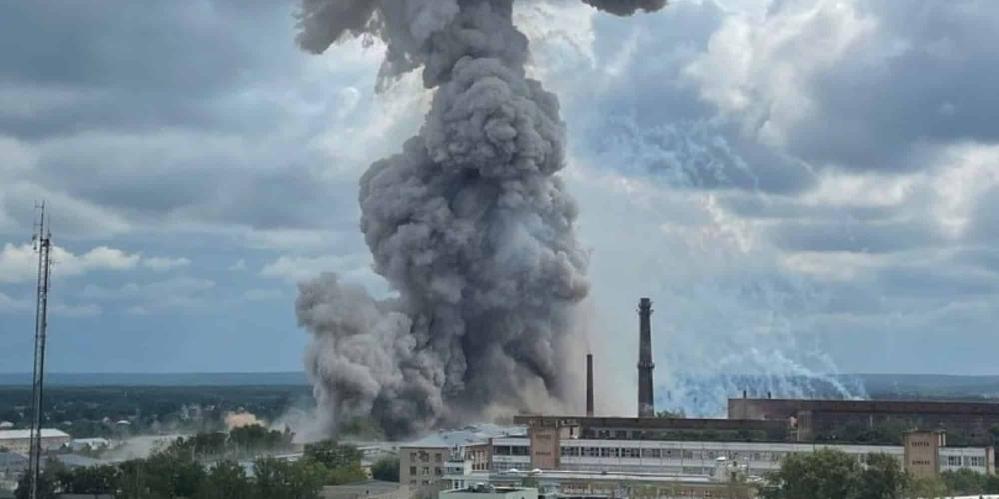Εικόνα από την έκρηξη στη Ρωσία