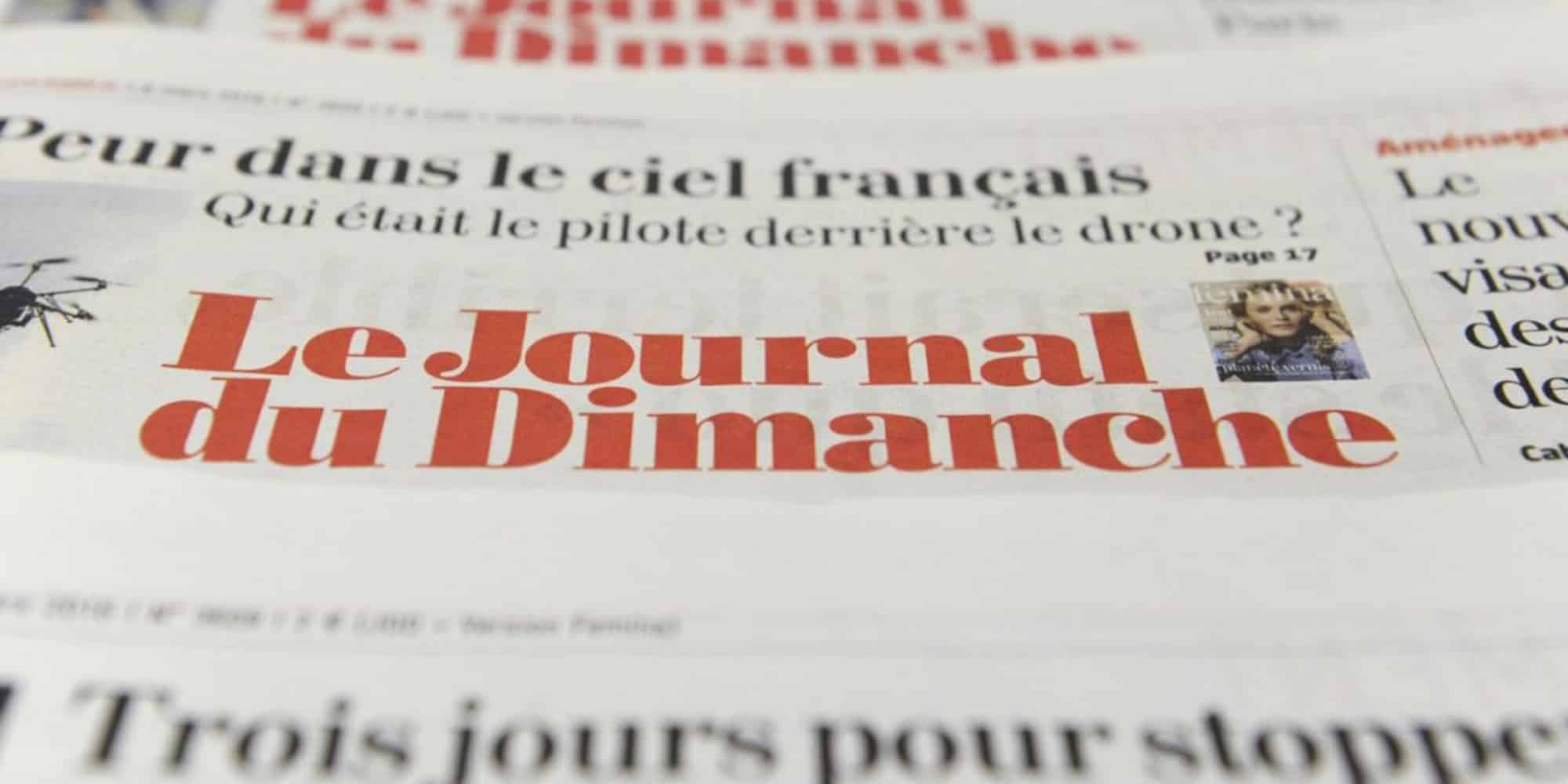 Εξώφυλλο της εφημερίδας Journal du Dimanche στη Γαλλία