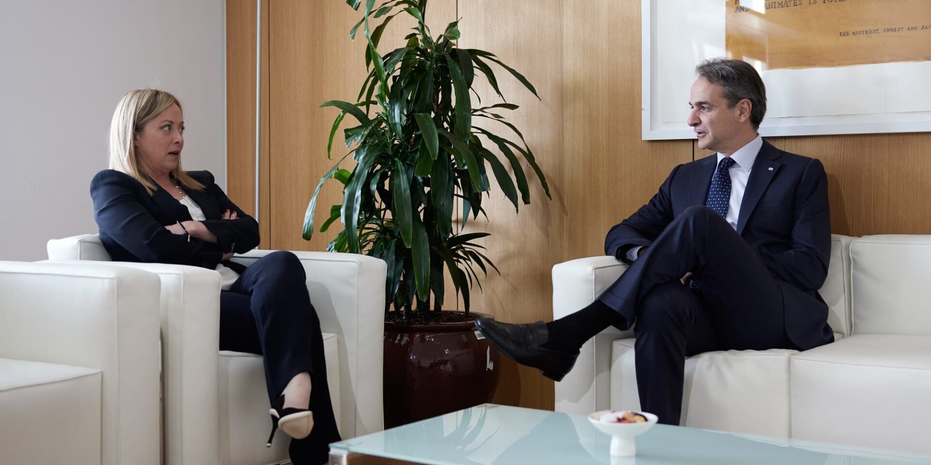 Κυριάκος Μητσοτάκης και Τζόρτζια Μελόνι
