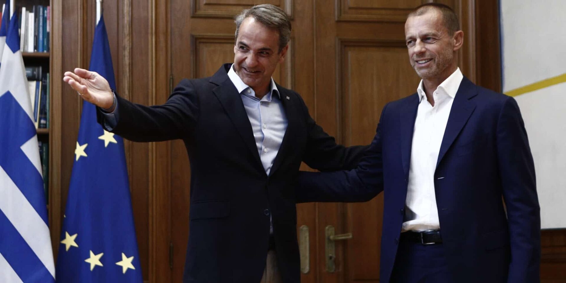 Ο Κυριάκος Μητσοτάκης με τον Αλεξάντερ Τσέφεριν