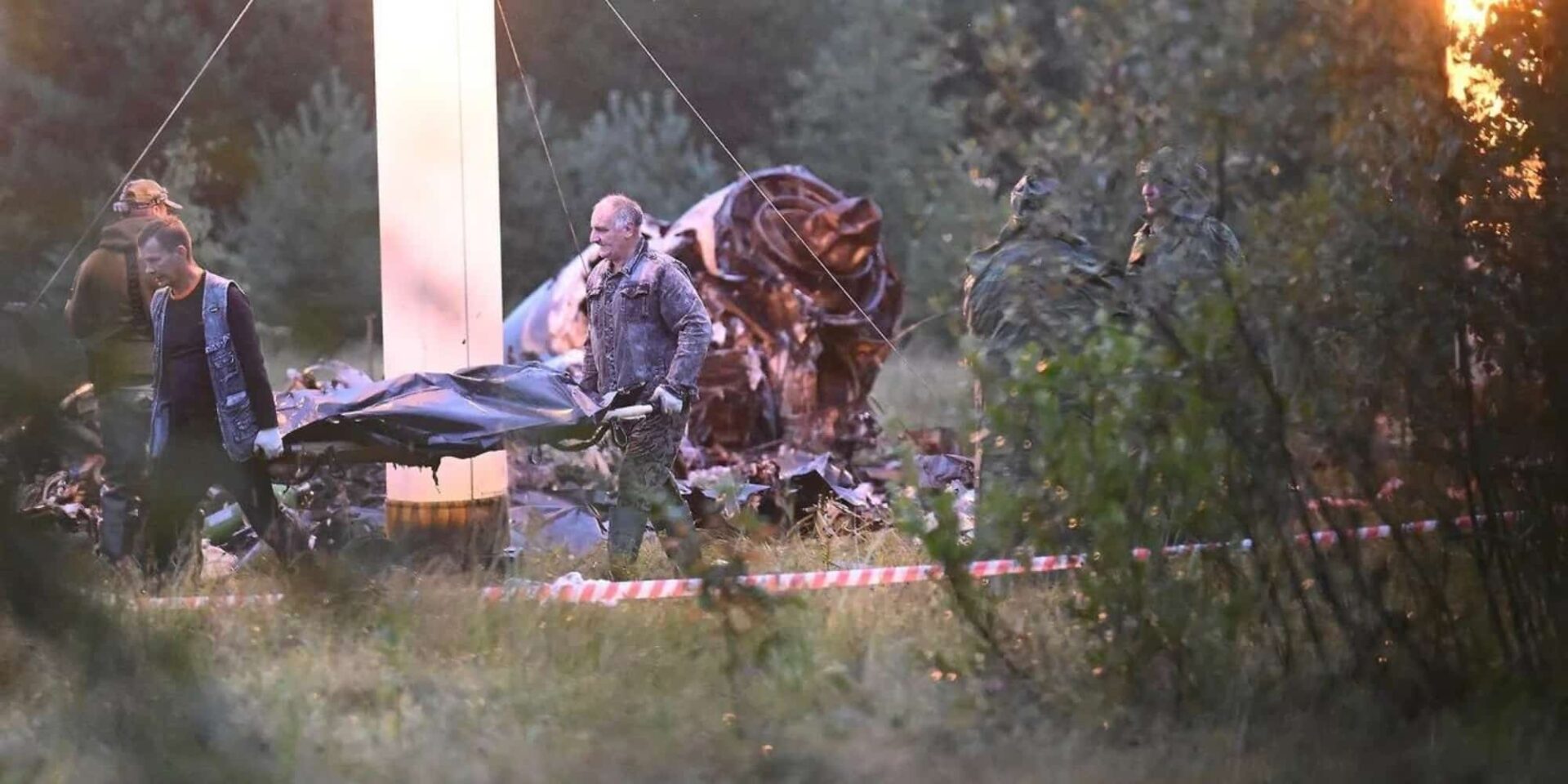 Συντρίμμια από το αεροσκάφος του Πριγκόζιν