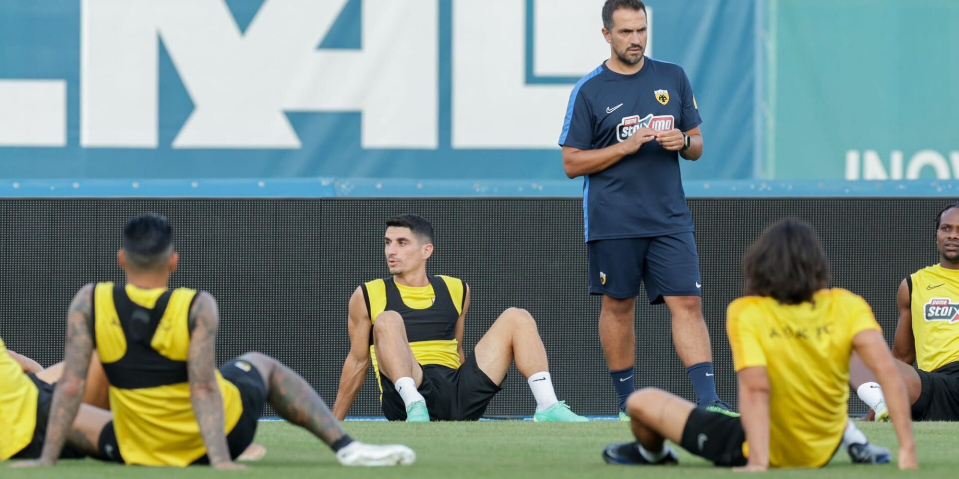 H τελευταία προπόνηση της ΑΕΚ πριν το ματς με την Ντιναμό Ζάγκρεμπ