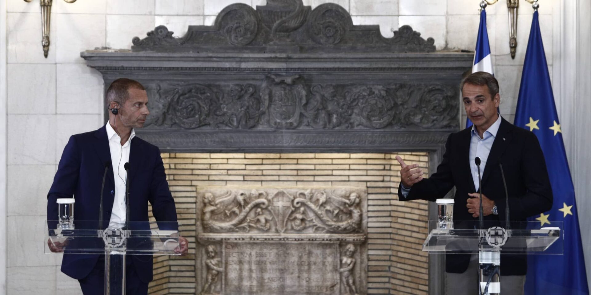 Αλεξάντερ Τσέφεριν και Κυριάκος Μητσοτάκης έκαναν κοινές δηλώσεις