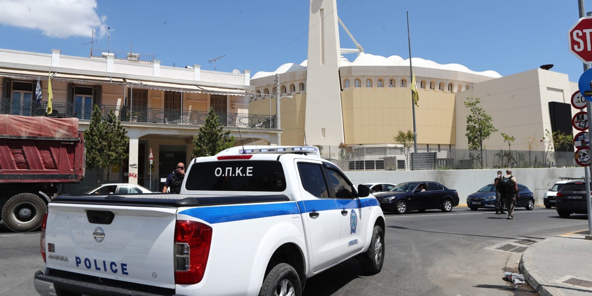 Εικόνα έξω από την «Αγιά Σοφιά - OPAP Arena» - ΕΛΑΣ