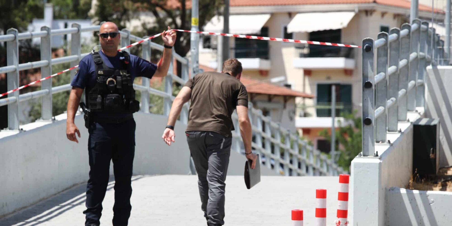 Εικόνα έξω από την «Αγιά Σοφιά - OPAP Arena» μετά τη δολοφονική επίθεση