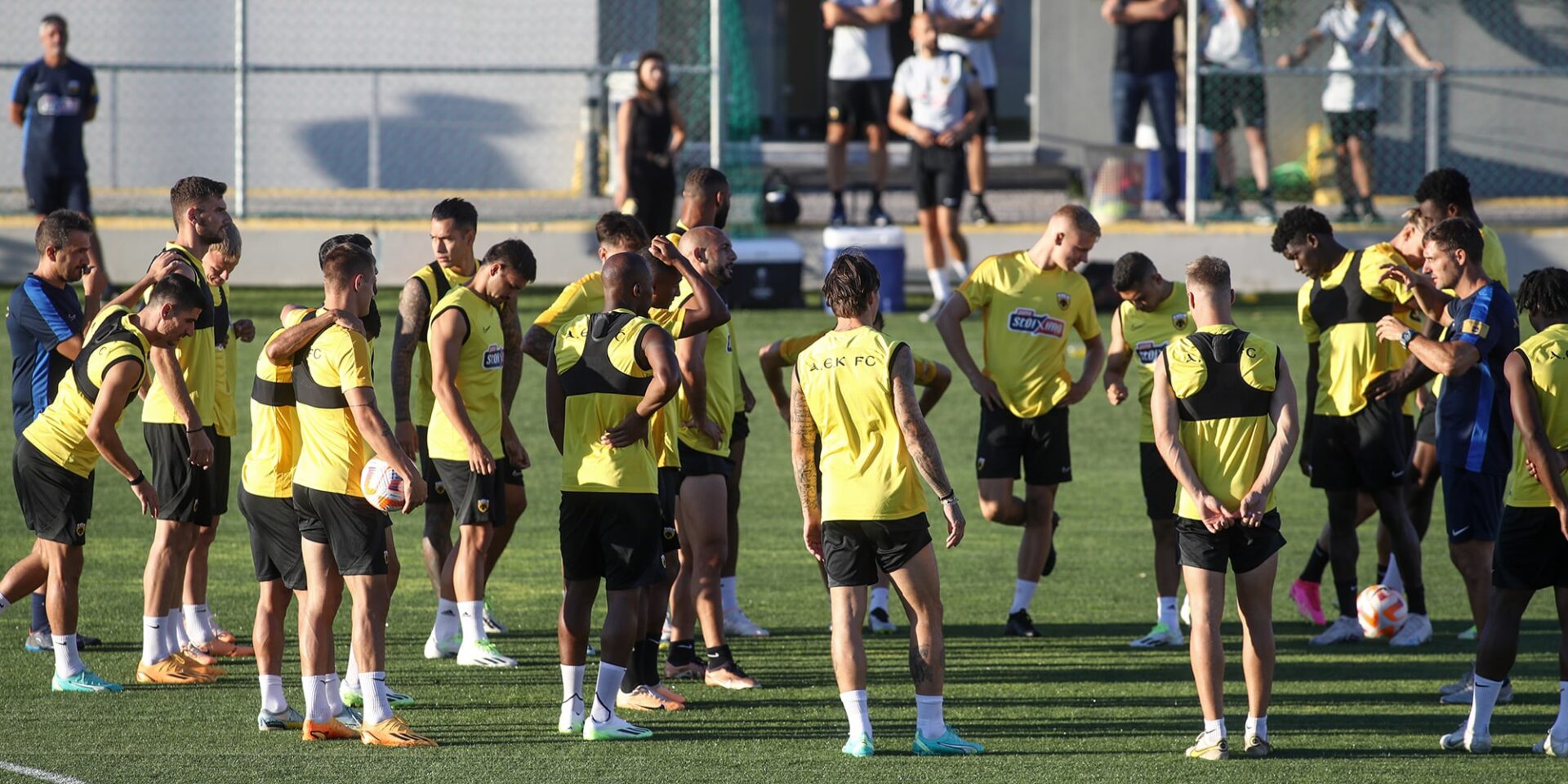 Εικόνα από την προπόνηση της ΑΕΚ