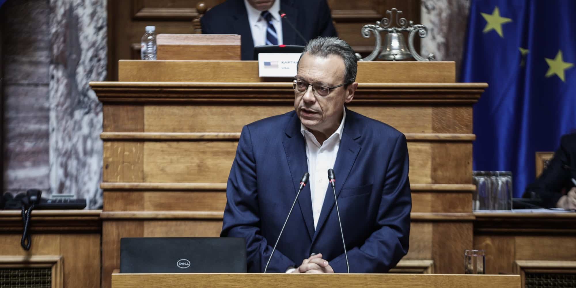Ο πρόεδρος της ΚΟ του ΣΥΡΙΖΑ, Σωκράτης Φάμελλος, στη Βουλή