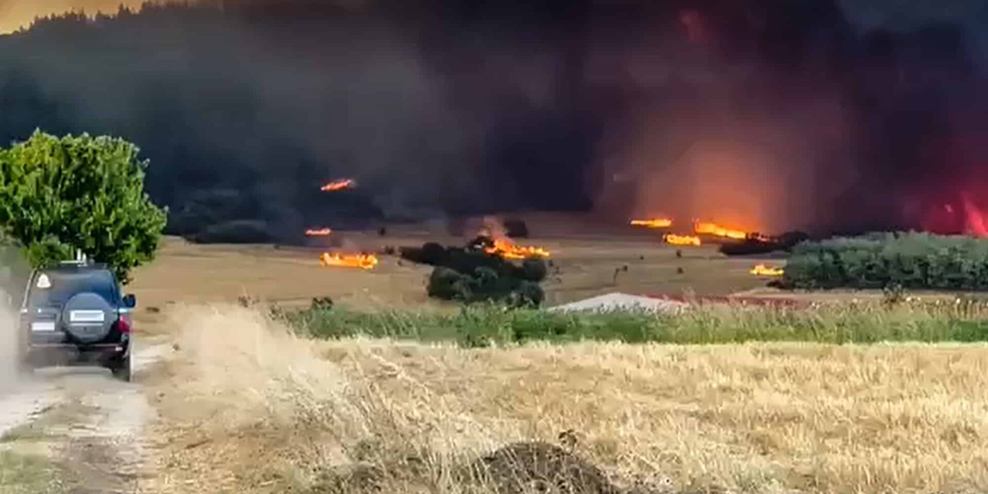 Η φωτιά στην Αλεξανδρούπολη