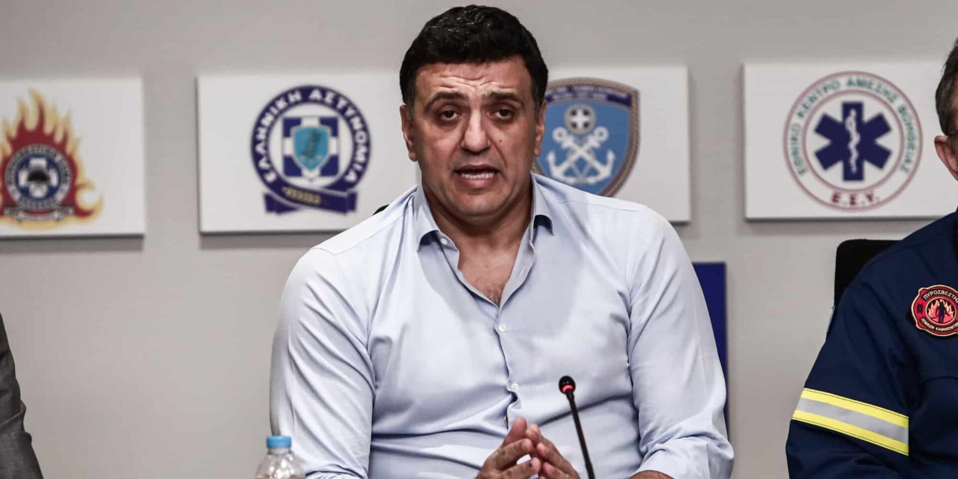 Ο υπουργός Κλιματικής Κρίσης και Πολιτικής Προστασίας, Βασίλης Κικίλιας