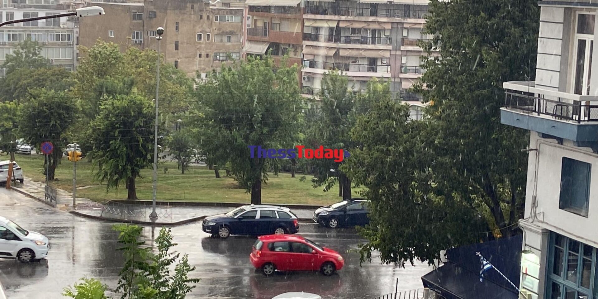 Βροχή στη Θεσσαλονίκη