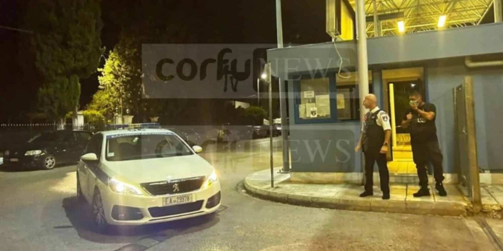 Περιπολικό στο νοσοκομείο Κέρκυρας