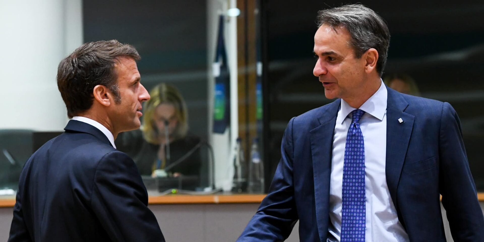 Κυριάκος Μητσοτάκης και Εμανουέλ Μακρόν