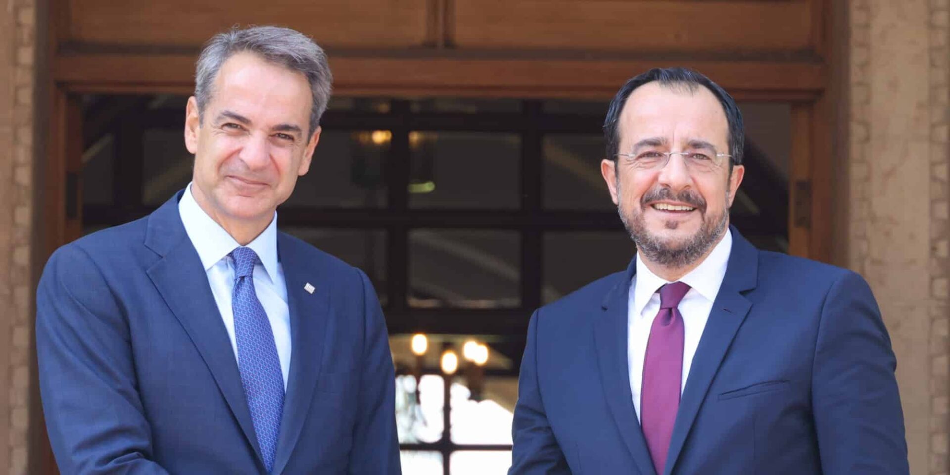 Κυριάκος Μητσοτάκης και Νίκος Χριστοδουλίδης