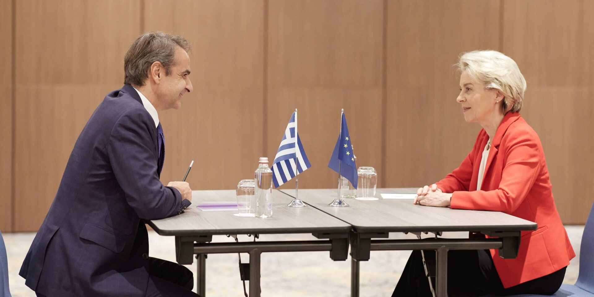 Κυριάκος Μητσοτάκης και Ούρσουλα φον ντερ Λάιεν