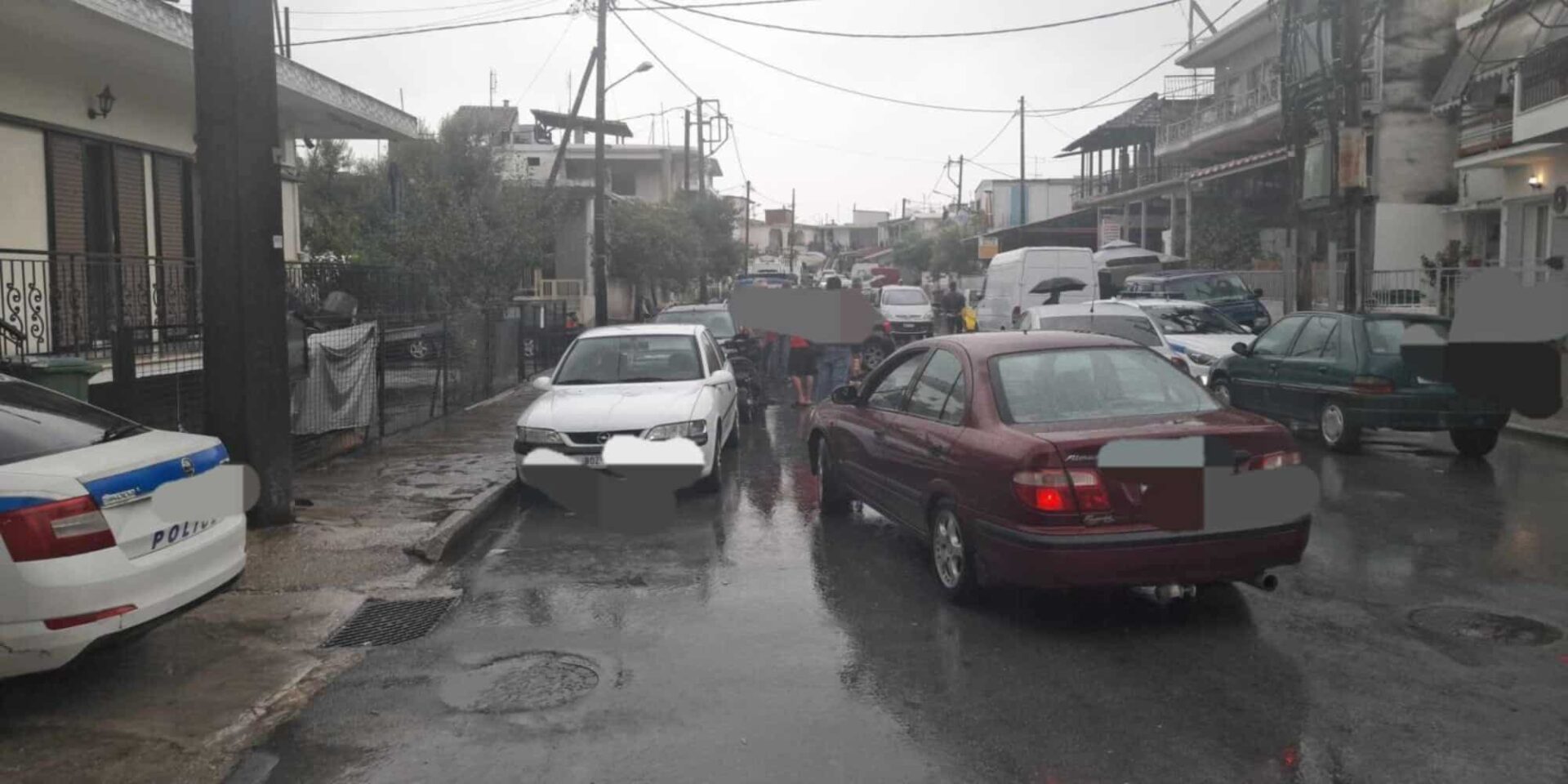 Εικόνα από το σημείο της συμπλοκής