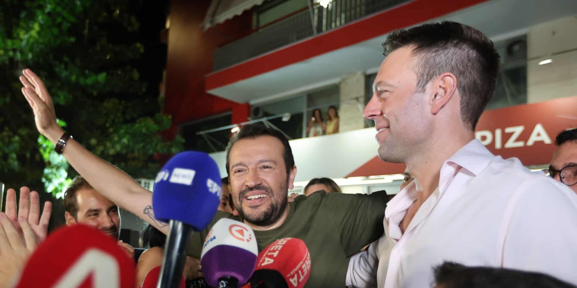 Στέφανος Κασσελάκης και Νίκος Παππάς