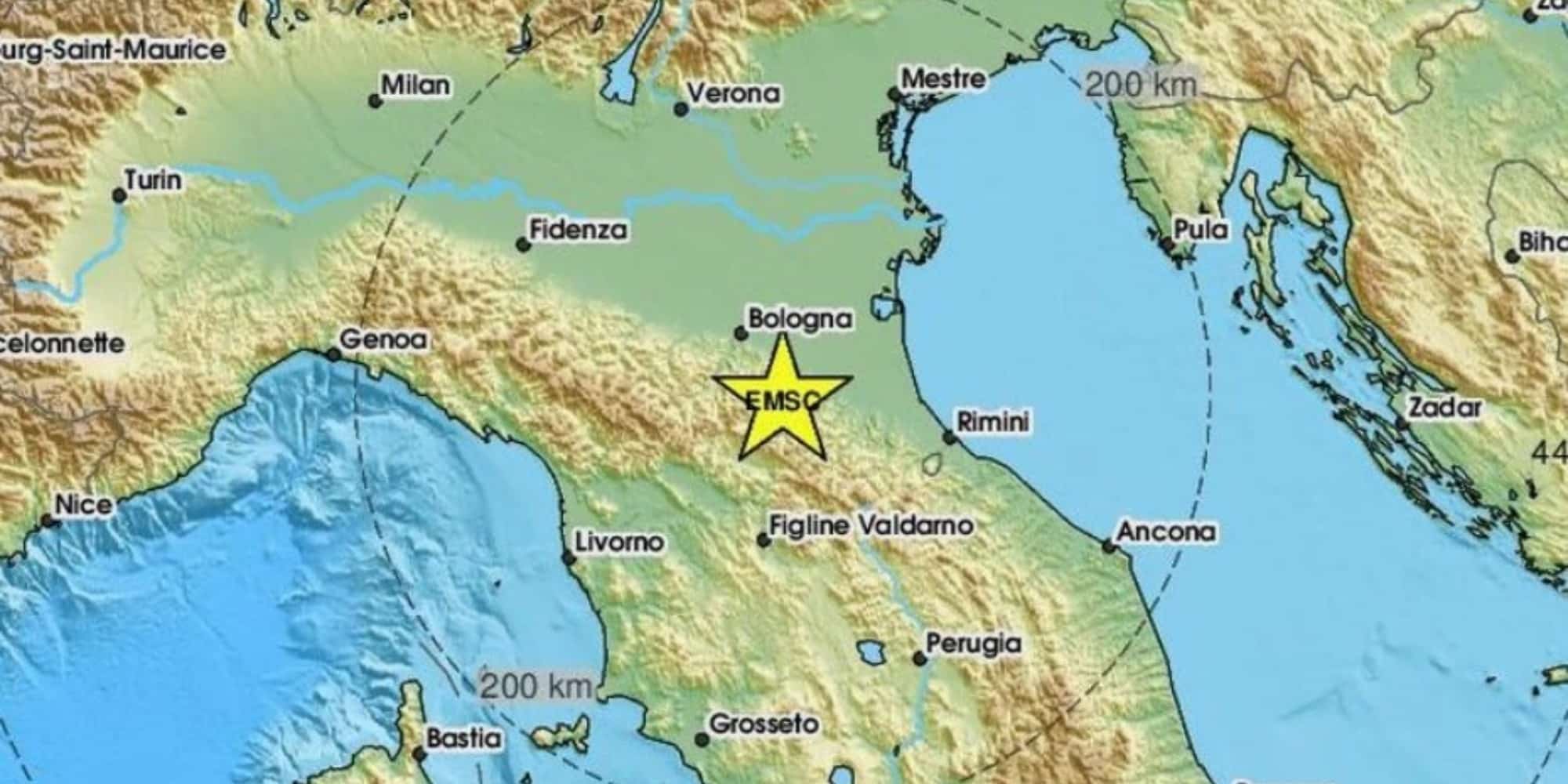 Το επίκεντρο του σεισμού στην Ιταλία